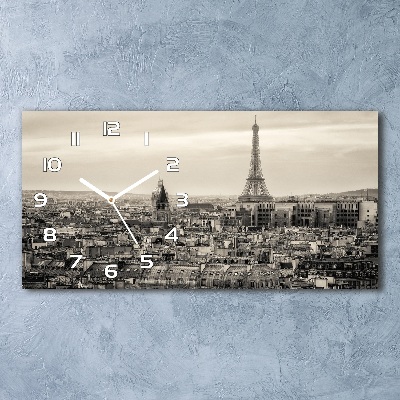 Horloge murale horizontale Tour Eiffel