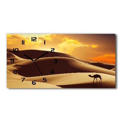 Horloge murale horizontale Chameau Sahara