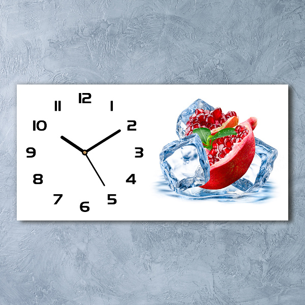 Horloge horizontale Grenade avec glaçons