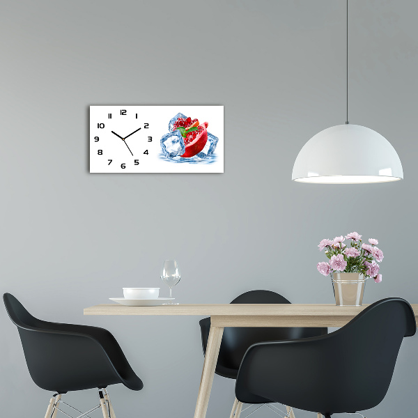 Horloge horizontale Grenade avec glaçons