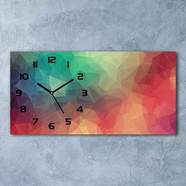 Horloge horizontale Art géométrique