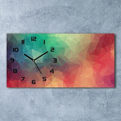 Horloge horizontale Art géométrique