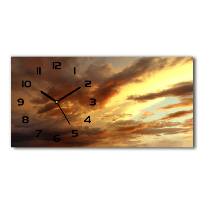 Horloge murale horizontale Lever de soleil