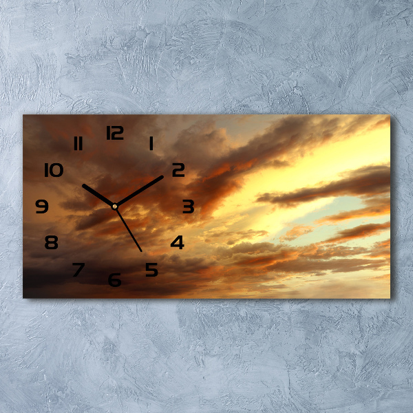 Horloge murale horizontale Lever de soleil