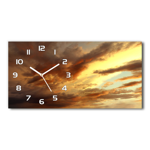 Horloge murale horizontale Lever de soleil