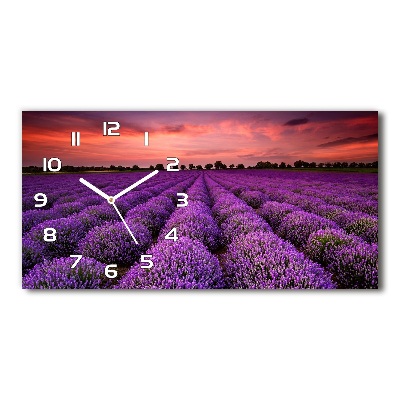 Horloge horizontale Champs de lavande