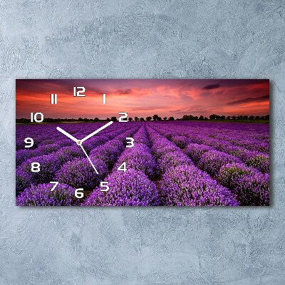 Horloge horizontale Champs de lavande