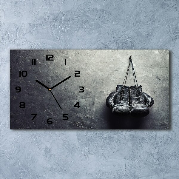 Horloge murale horizontale Gants de boxe