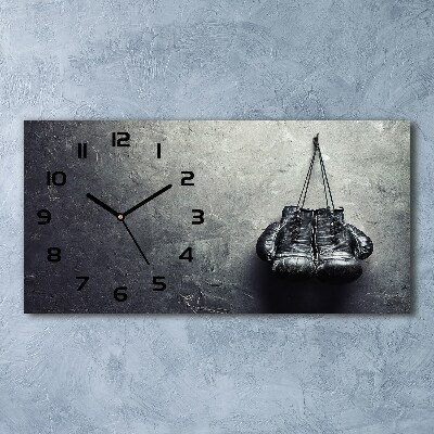 Horloge murale horizontale Gants de boxe