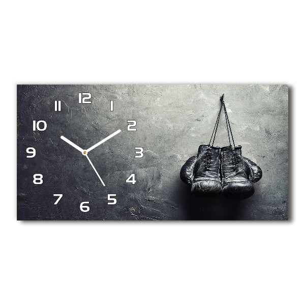 Horloge murale horizontale Gants de boxe