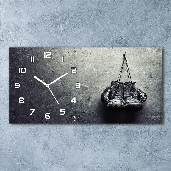 Horloge murale horizontale Gants de boxe