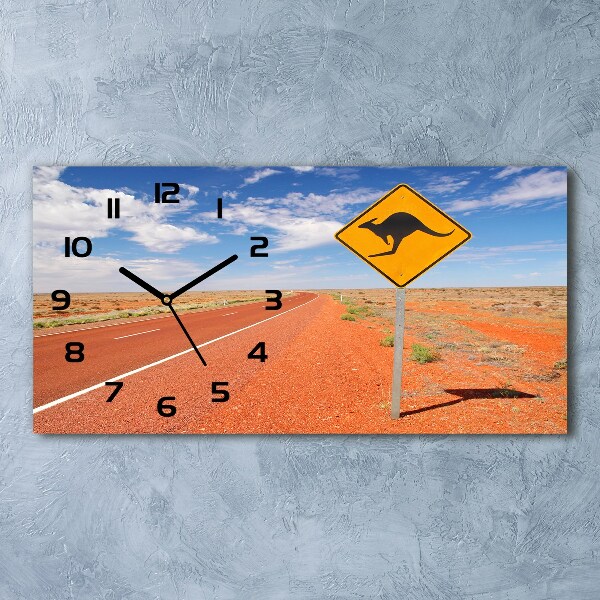 Horloge horizontale Route en Australie