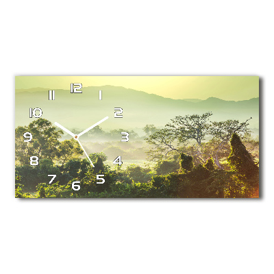 Horloge murale horizontale Jungle