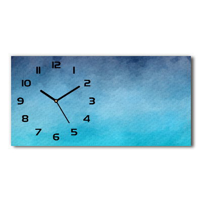 Horloge horizontale en verre Fumée
