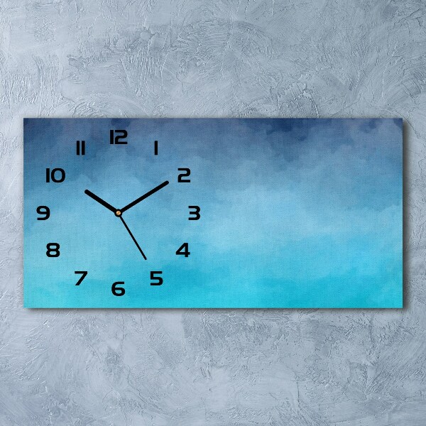 Horloge horizontale en verre Fumée