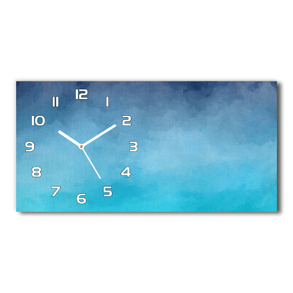 Horloge horizontale en verre Fumée