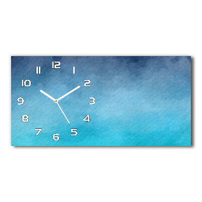 Horloge horizontale en verre Fumée