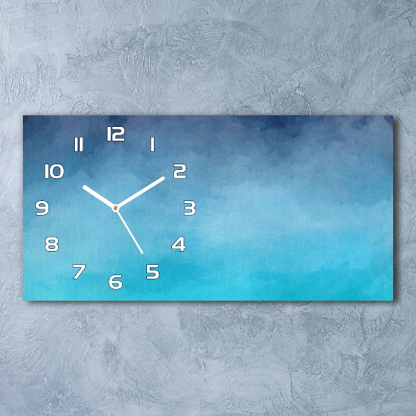 Horloge horizontale en verre Fumée
