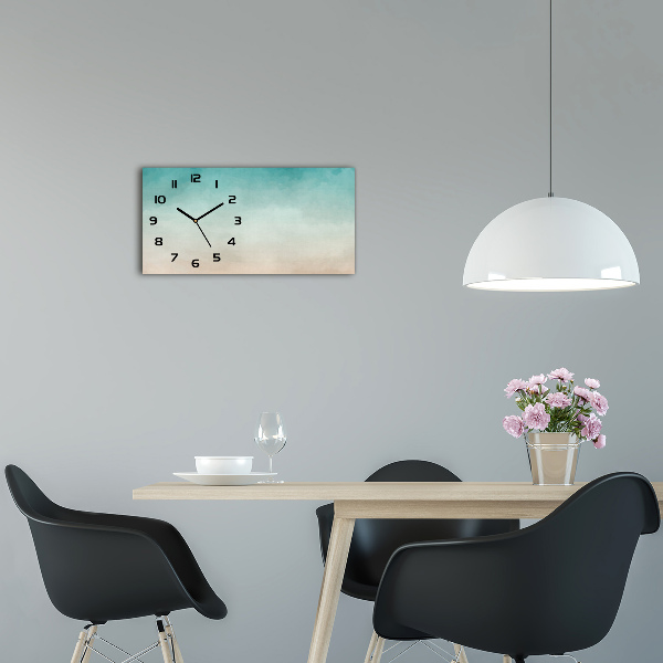 Horloge horizontale Art abstrait