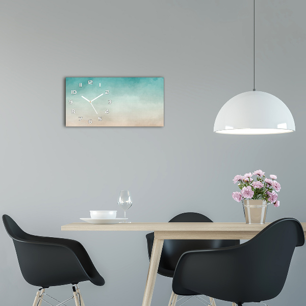 Horloge horizontale Art abstrait