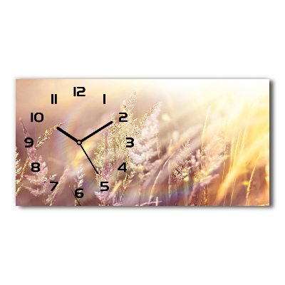 Horloge murale horizontale Herbe haute