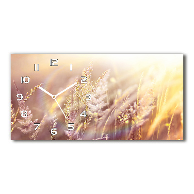 Horloge murale horizontale Herbe haute