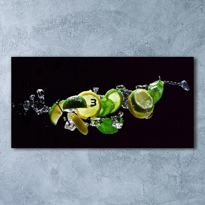 Horloge murale horizontale Mojito