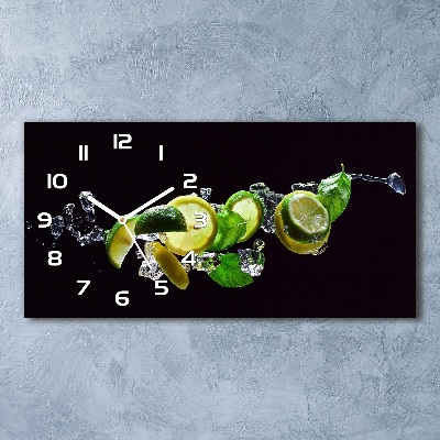 Horloge murale horizontale Mojito