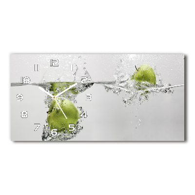 Horloge horizontale Pomme sur l'eau