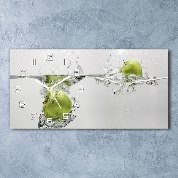 Horloge horizontale Pomme sur l'eau