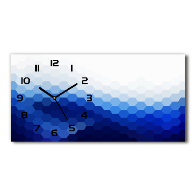 Horloge murale horizontale Fond de cubes