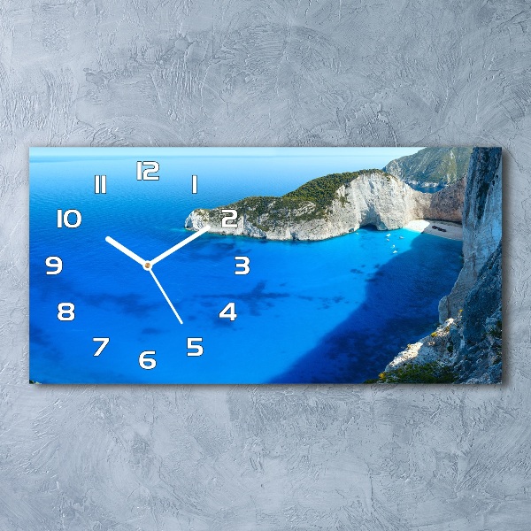 Horloge murale horizontale Zakynthos Grèce