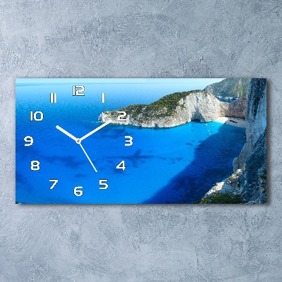 Horloge murale horizontale Zakynthos Grèce