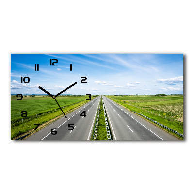 Horloge rectangulaire horizontale Autoroute