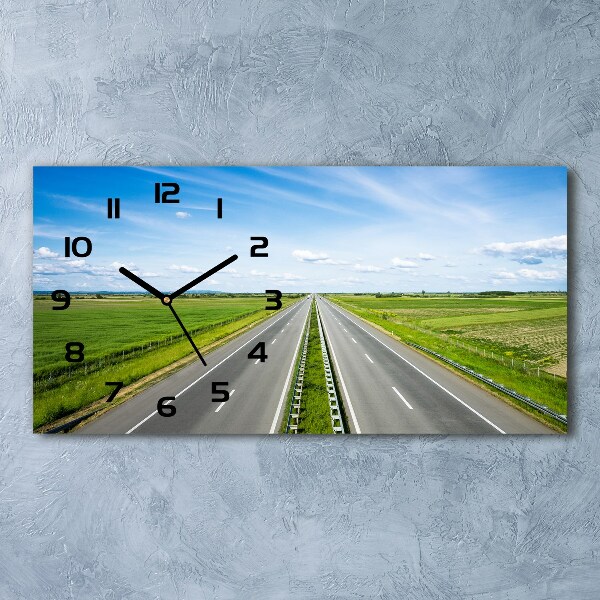 Horloge rectangulaire horizontale Autoroute