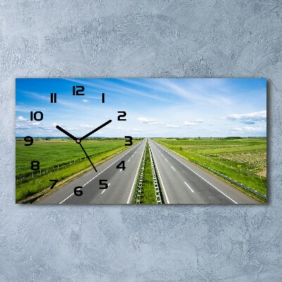 Horloge rectangulaire horizontale Autoroute
