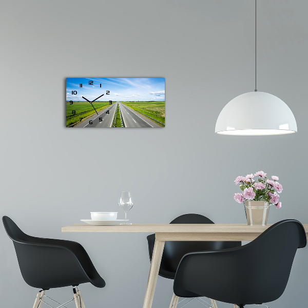 Horloge rectangulaire horizontale Autoroute