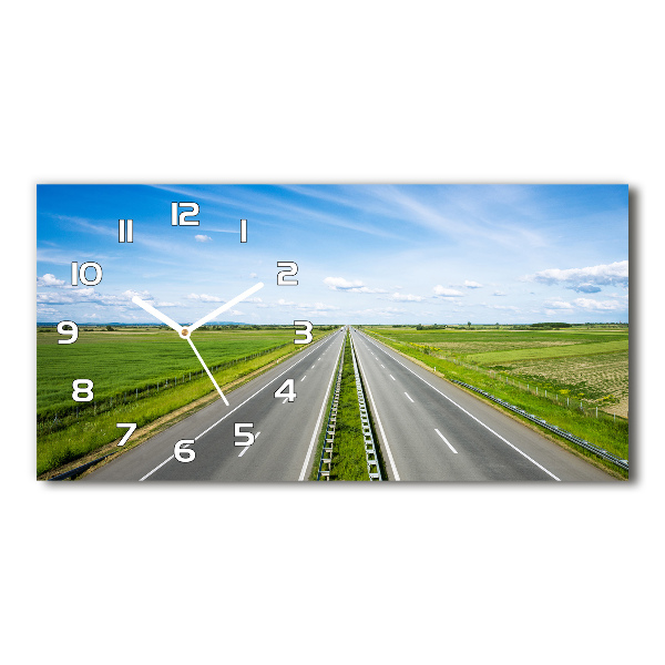 Horloge rectangulaire horizontale Autoroute
