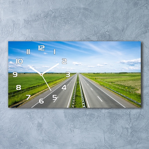 Horloge rectangulaire horizontale Autoroute