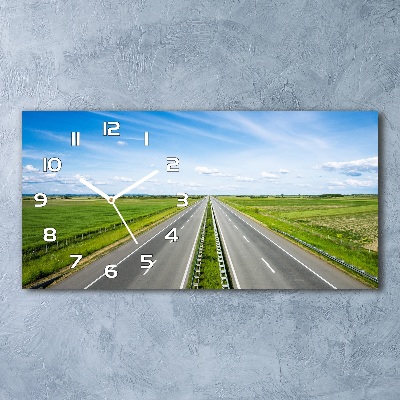Horloge rectangulaire horizontale Autoroute