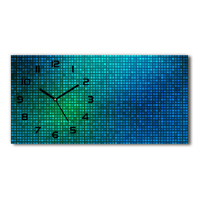 Horloge horizontale en verre Motif abstrait