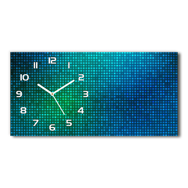 Horloge horizontale en verre Motif abstrait