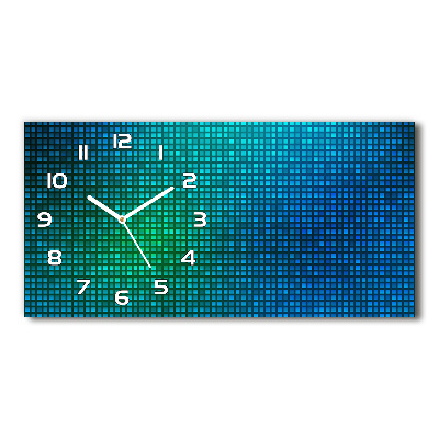 Horloge horizontale en verre Motif abstrait