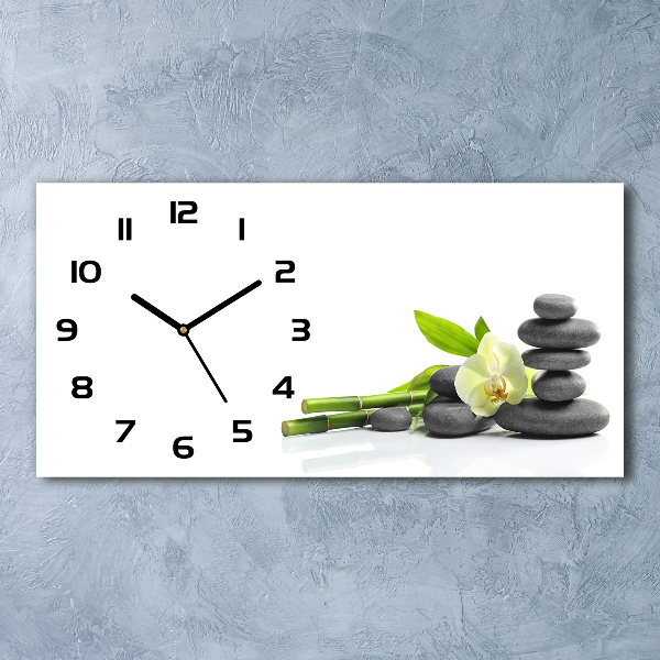 Horloge horizontale Orchidée