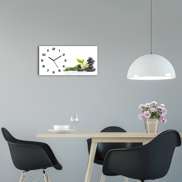 Horloge horizontale Orchidée