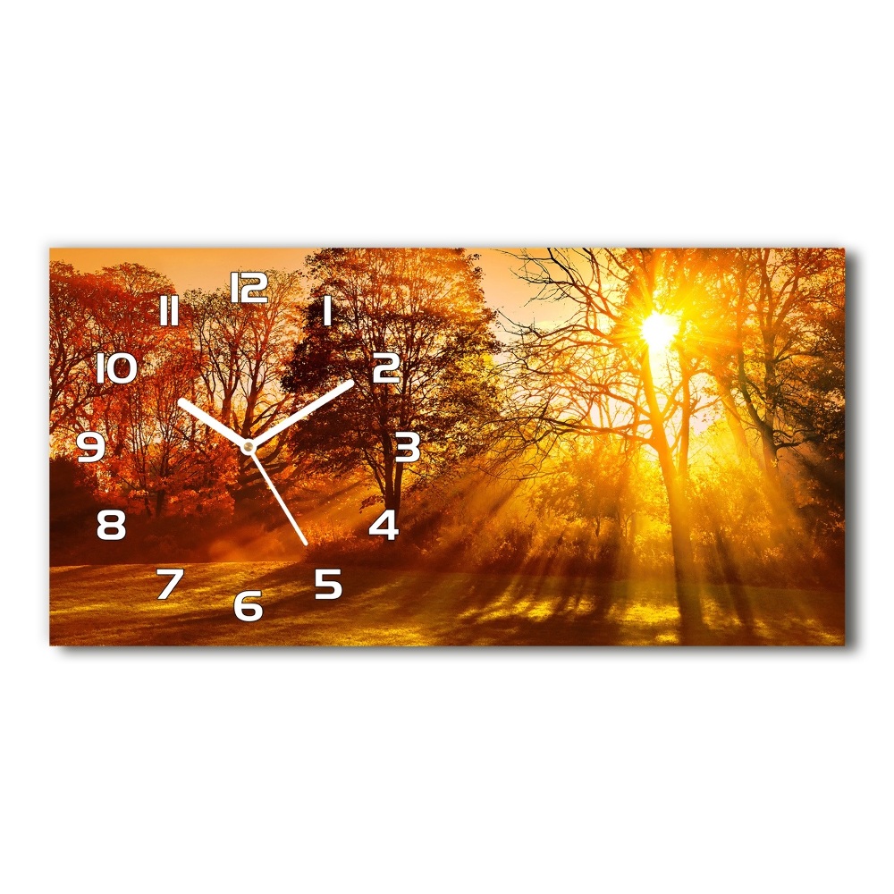 Horloge horizontale Le coucher de soleil