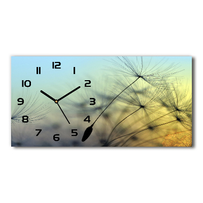 Horloge murale horizontale Graines de souffleur
