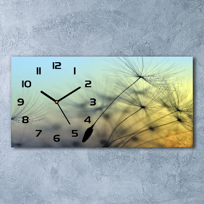 Horloge murale horizontale Graines de souffleur