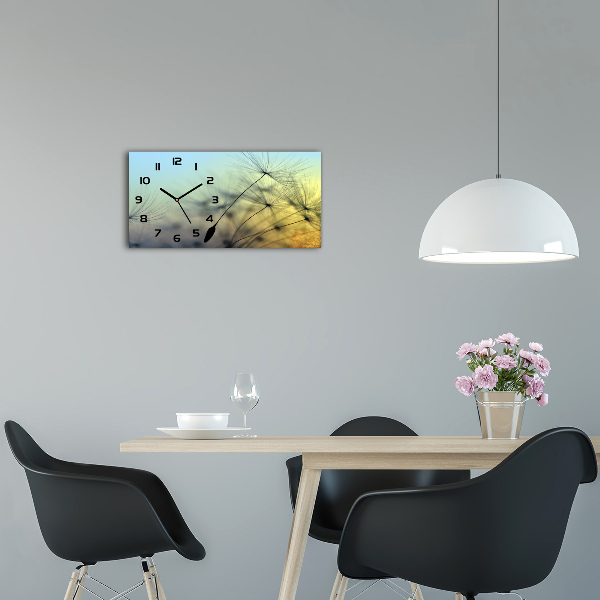 Horloge murale horizontale Graines de souffleur