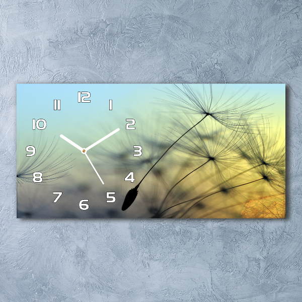 Horloge murale horizontale Graines de souffleur